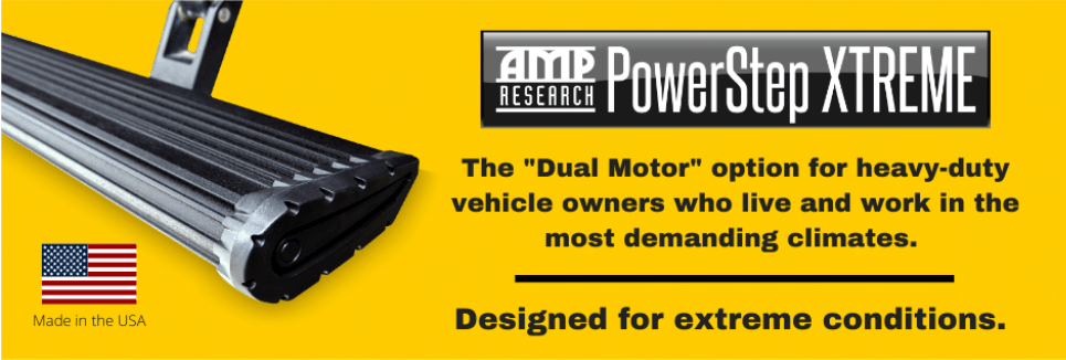 The Amp Research Power Step XTreme is the hard core electric running board of the year. Perfect for entering and exiting your truck or SUV.